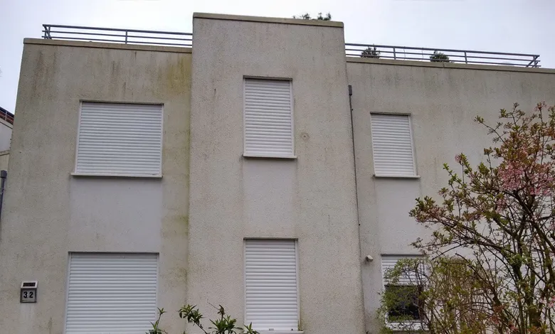 Grünbelag von Fassade entfernen